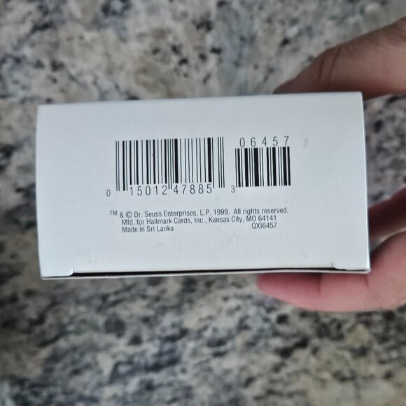 NIB 1999 HALLMARK DR SEUSS CAT IN THE HAT KEEPSAKE CHRISMTAS HOLIDAY ORNAMENT - Picture 6 of 9